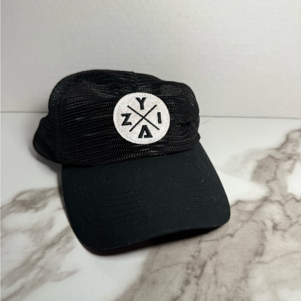 ZYIA Black Unisex Hat with White Logo